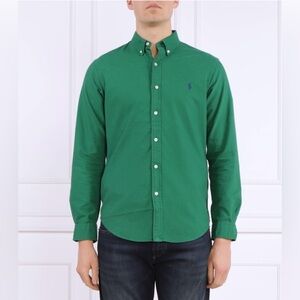 Ralph Lauren Green Slim Fit Oxford Shirt